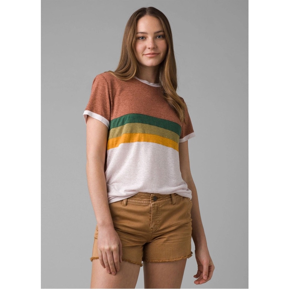 Prana colorblock short sleeve tee